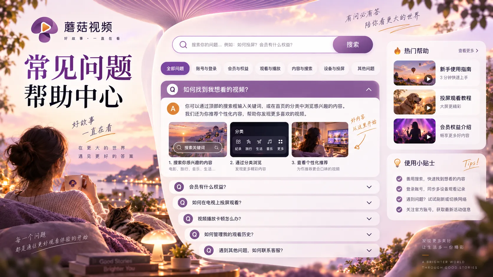 蘑菇视频常见问题与内容导航